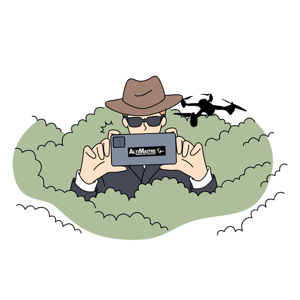 Constat pour commissaire de justice – prise de vue par drone